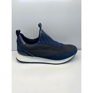 Michael Kors Allie Slip On Trainer Fashion Sneakers Low Top Blue Size 10M